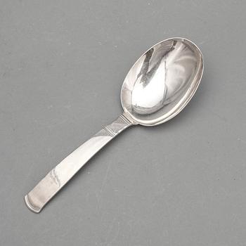 SKEDAR, 10 delar, silver, "Rosenholm", GAB, Stockholm, omkring 1960. Totalvikt ca 465 g.
