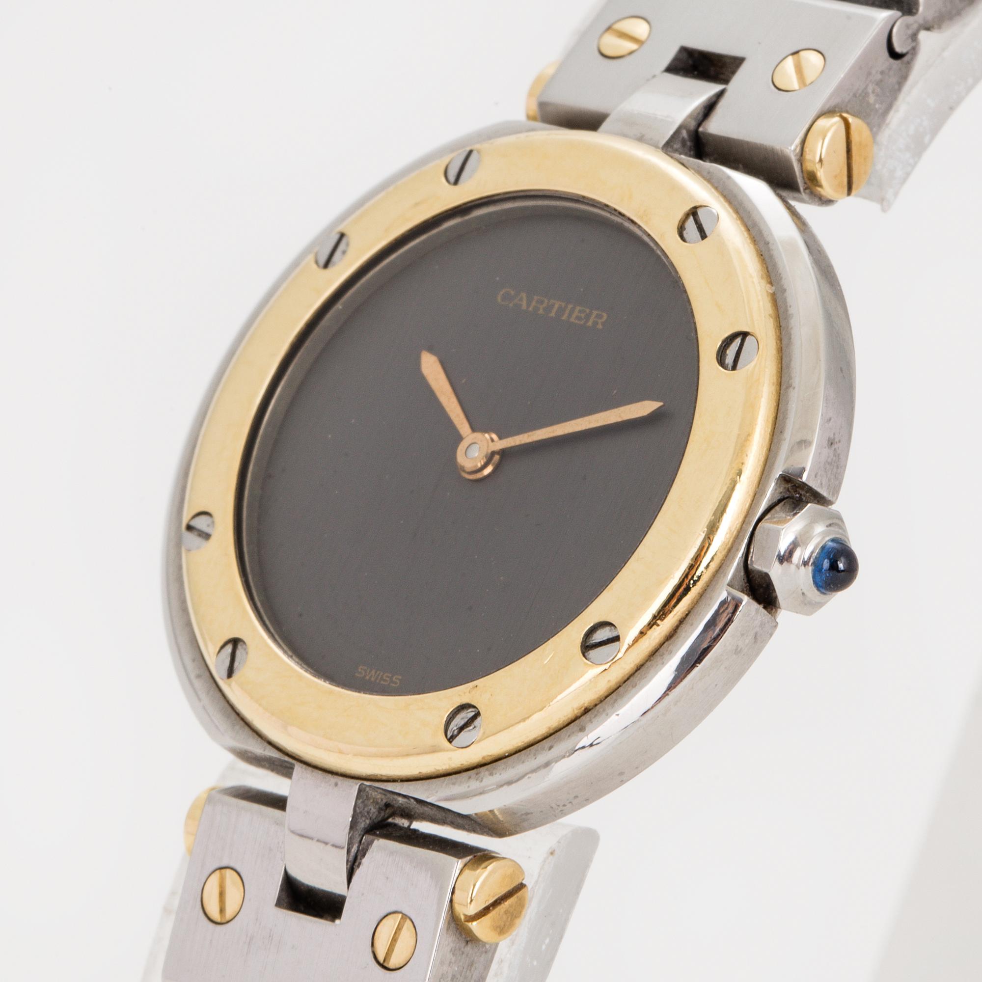 CARTIER, Santos Ronde, wristwatch, 28 mm,