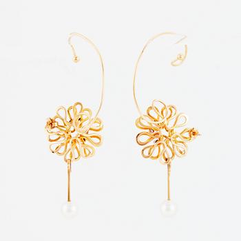 Sigurd Persson, a pair of 18K gold earrings, Stockhom 1969.
