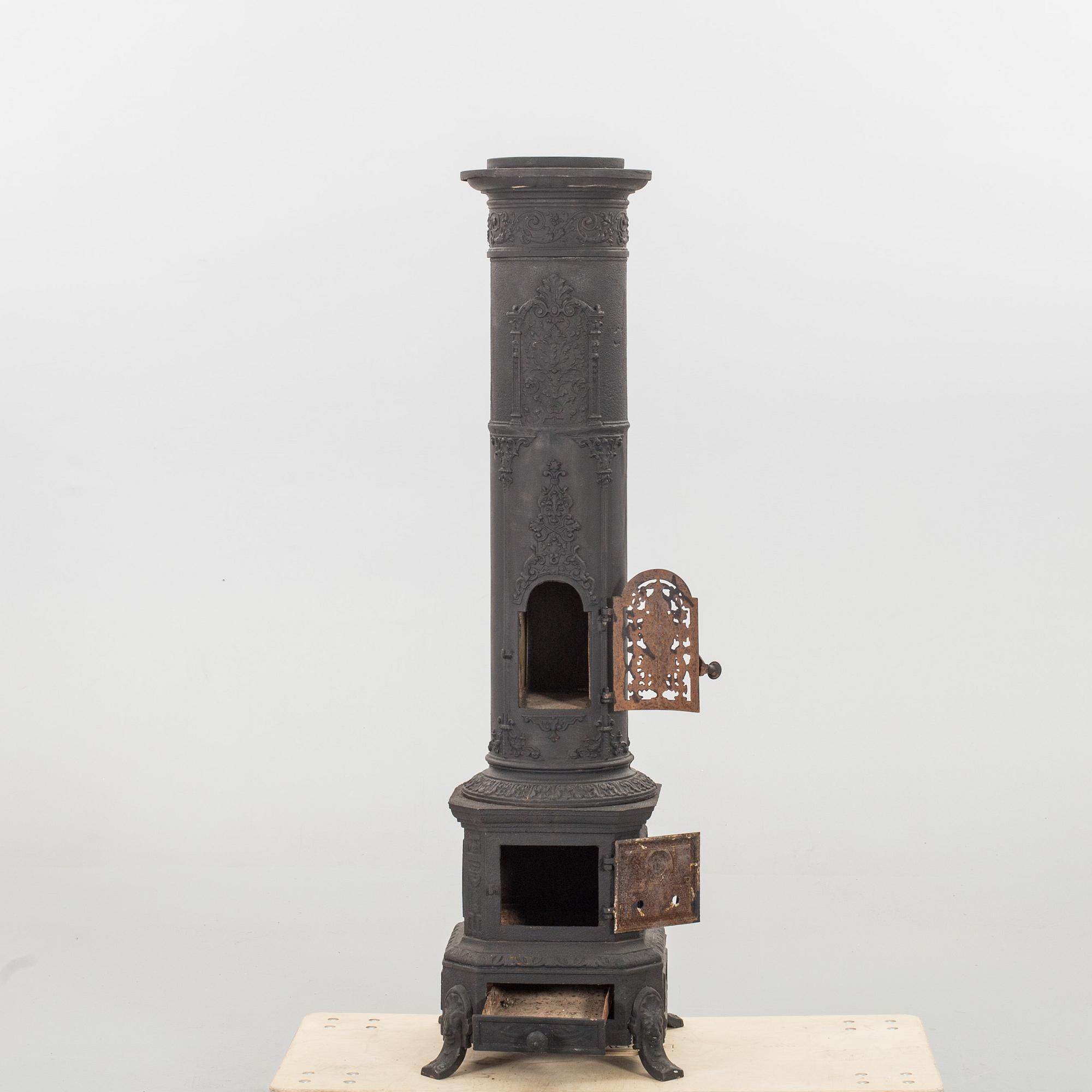 KAMIN, gjutjärn, 1800/1900-tal.