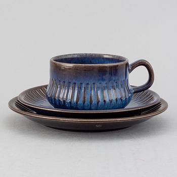 Berit Ternell, servisdelar, 67 st, porslin, "Kosmos", Gefle, 1960/1970-tal.