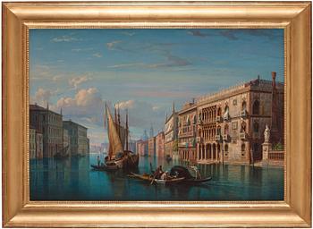 Gustaf Wilhelm Palm, "Vue af Palazzo Cà d'Oro i Venedig".