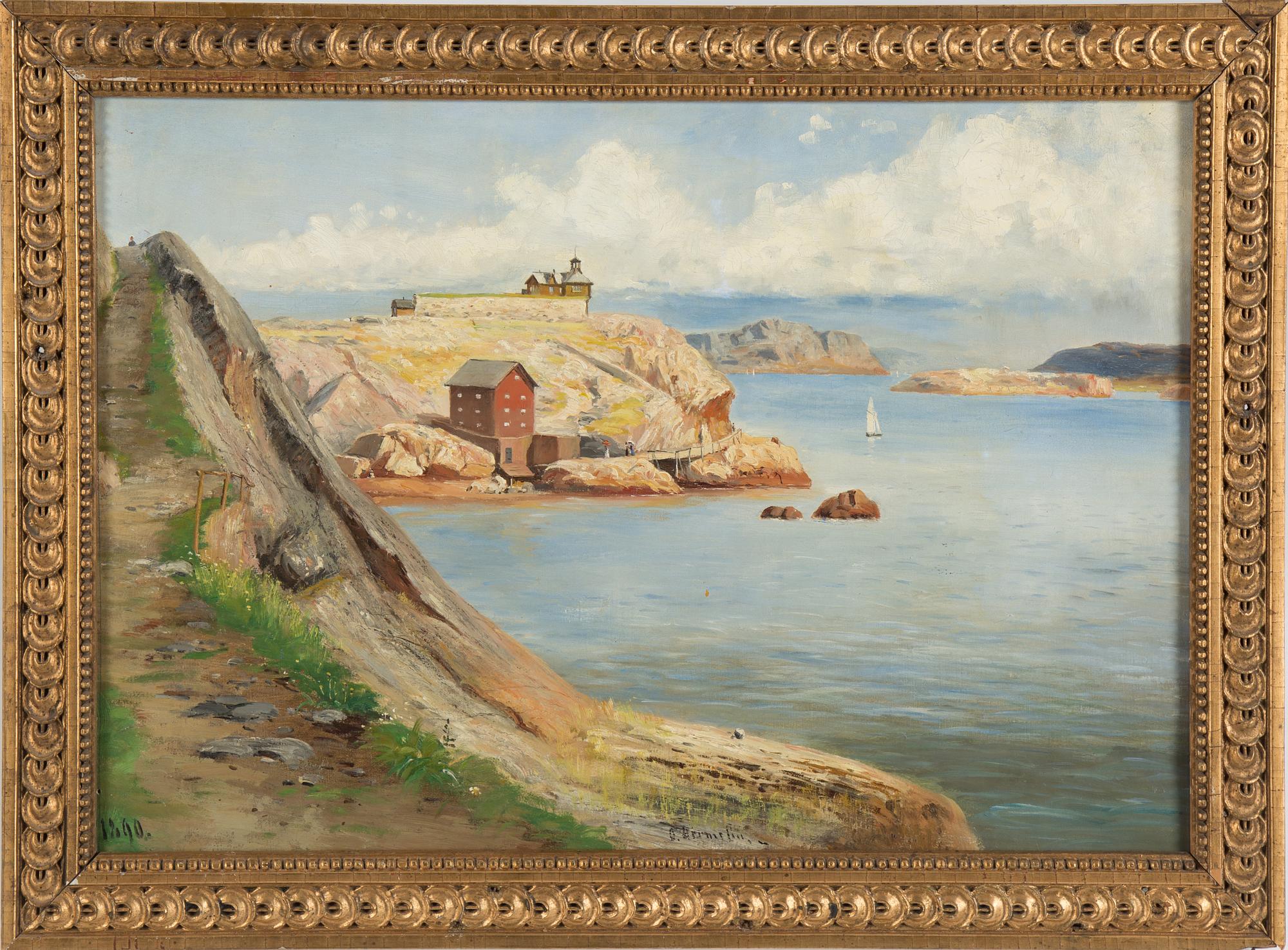 OLOF HERMELIN, oil on canvas, signed and dated 1890.