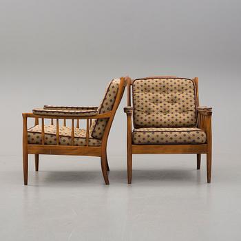 FÅTÖLJER, ett par, 1900-talets andra hälft.