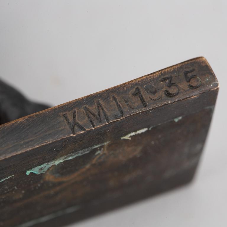 Keld Moseholm-Jörgensen, Sculpture. Bronze. Signed and numbered. Height 7 cm.
