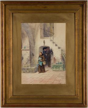 FRANS WILHELM ODELMARK, watercolour, signed.