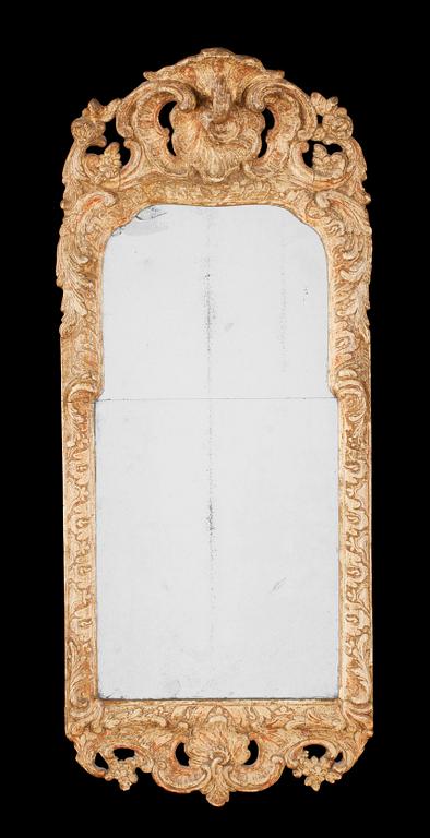 A Swedish Rococo 18th century mirror.