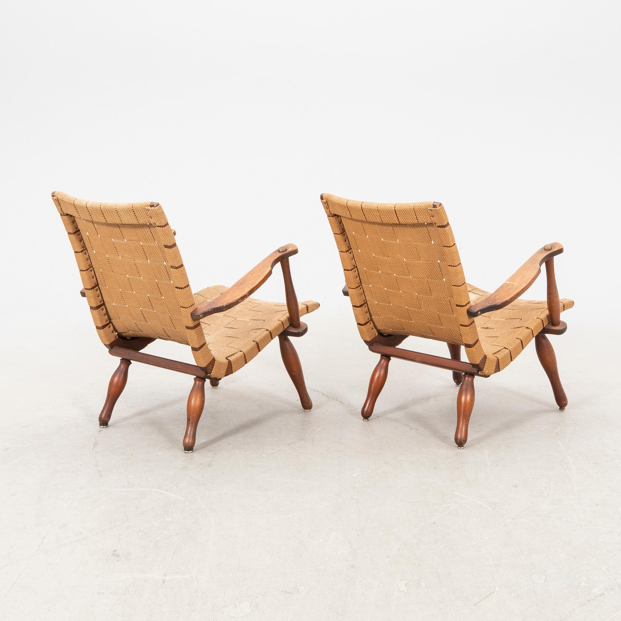 Fåtöljer ett par Swedish Modern, 1940-tal.
