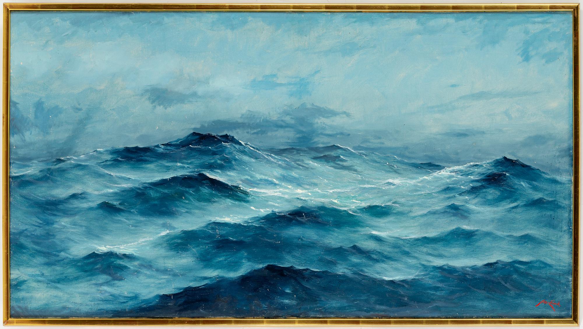 AXEL LIND, oil on canvas, signed.