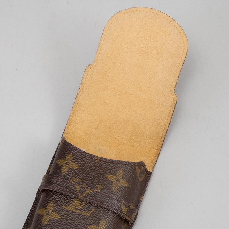 LOUIS VUITTON, a sunglassescase and a keycase.