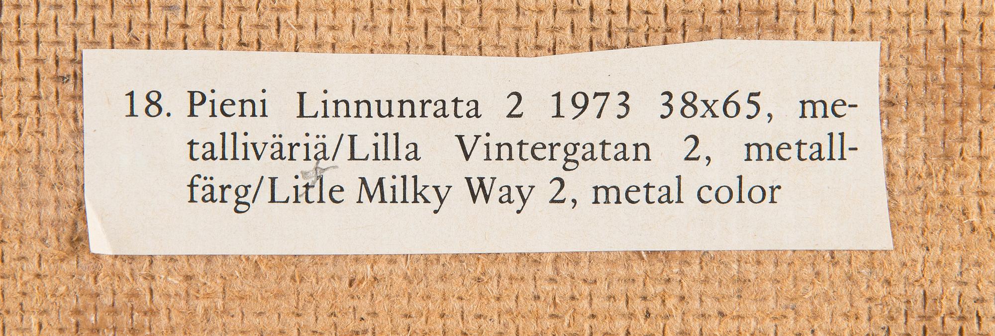 Eino Ruutsalo, "Small Milky Way 2".