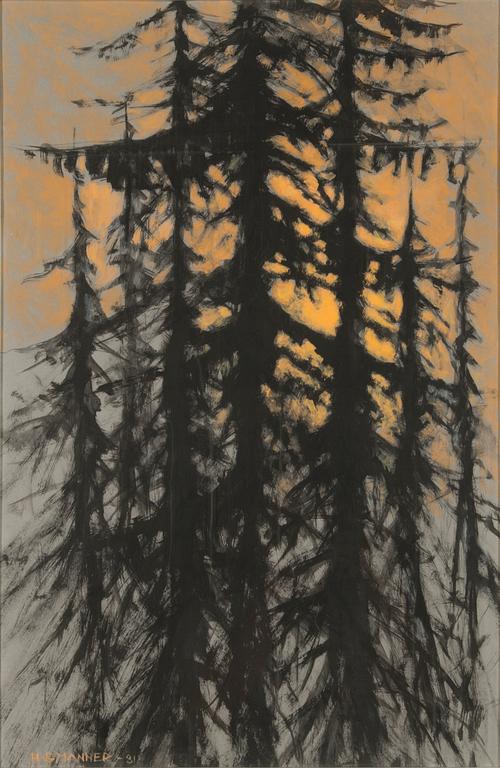 HANNU-KUSTAA MANNER, gouache, signerad och daterad -81.