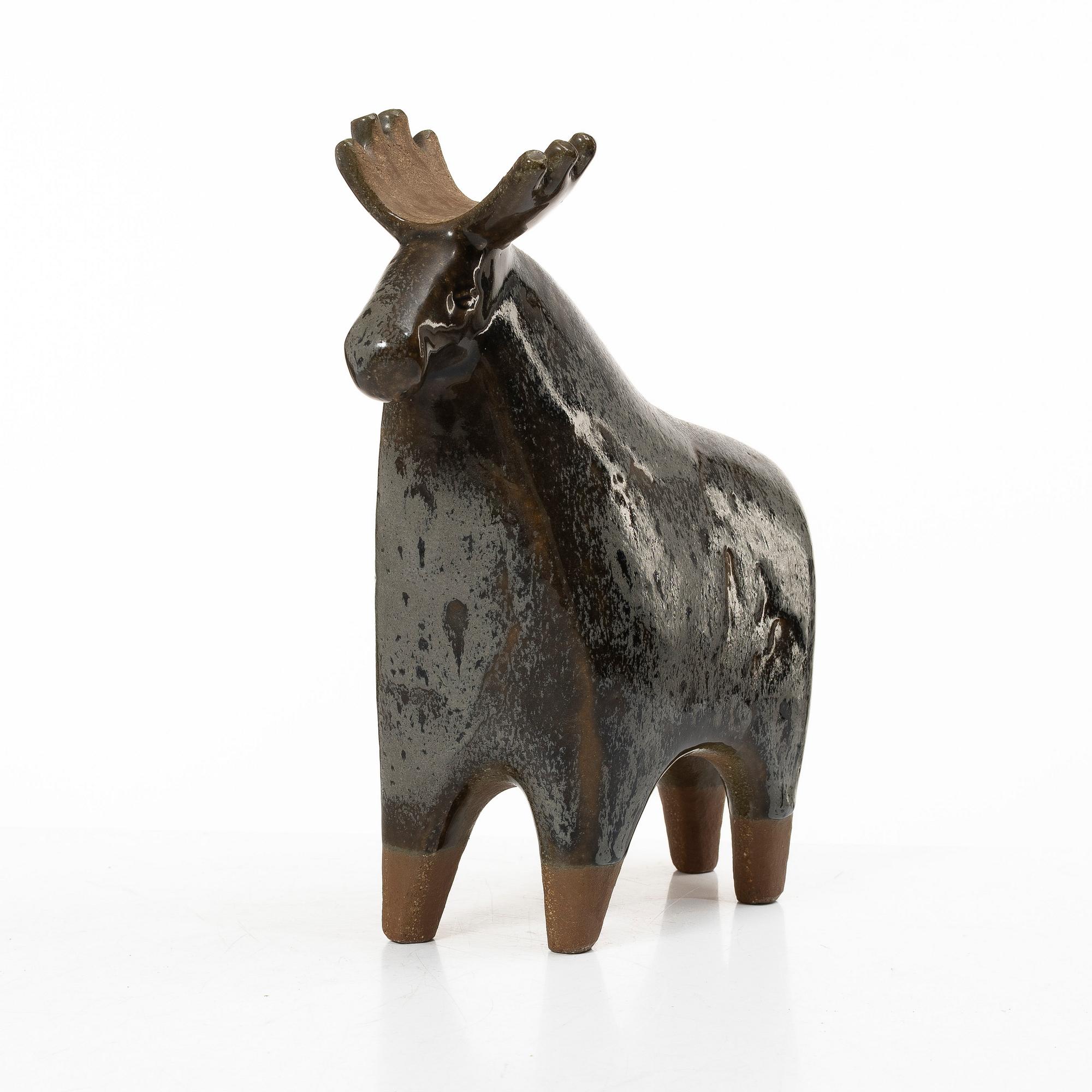 Lisa Larson, A figure, "Älg", Gustavsberg.