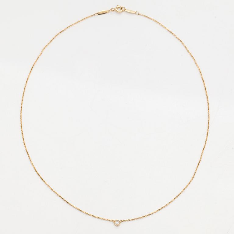 Tiffany & Co, kaulakoru, "Diamonds by the yard", briljanttihiottu timantti, 18K kultaa.