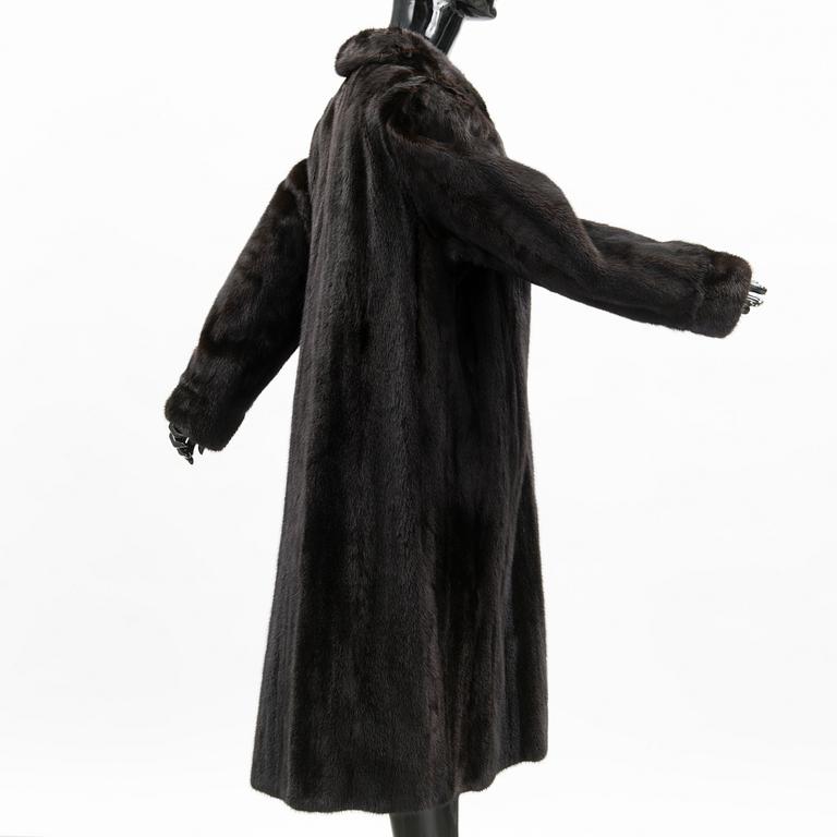 A SAGA MINK FUR COAT.