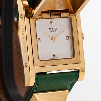 Hermès, Medor, armbandsur, 23 x 23 mm.