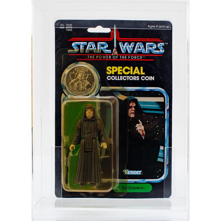 STAR WARS, 4 st, Barada, Amanaman, Imperial Dignitary & The Emperor, POTF, Kenner 1984.