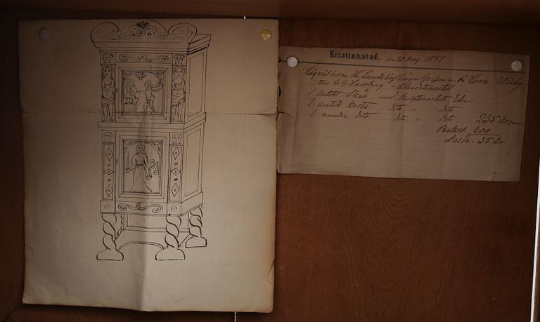 SKÅP, renässansstil, 1700-tal.