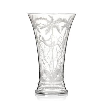 Edward Hald, an engraved glass vase 'Urskogen', Orrefors, Sweden, designed in 1923/24, executed in 1924.