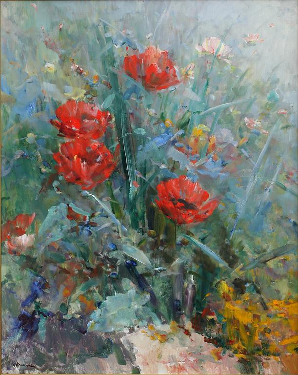 HUGO ÖFVERSTRÖM, olja på duk, sign.