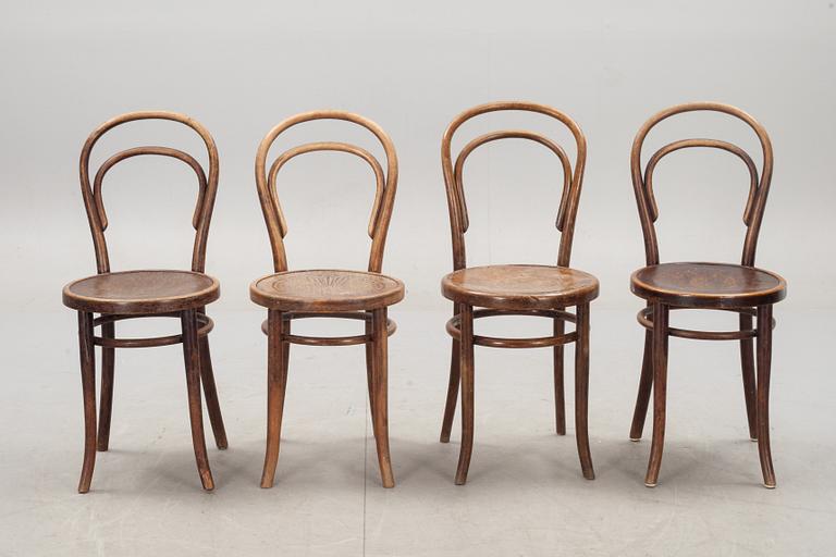 STOLAR, 4 st snarlika, bl a Thonet, 1900-talets början.