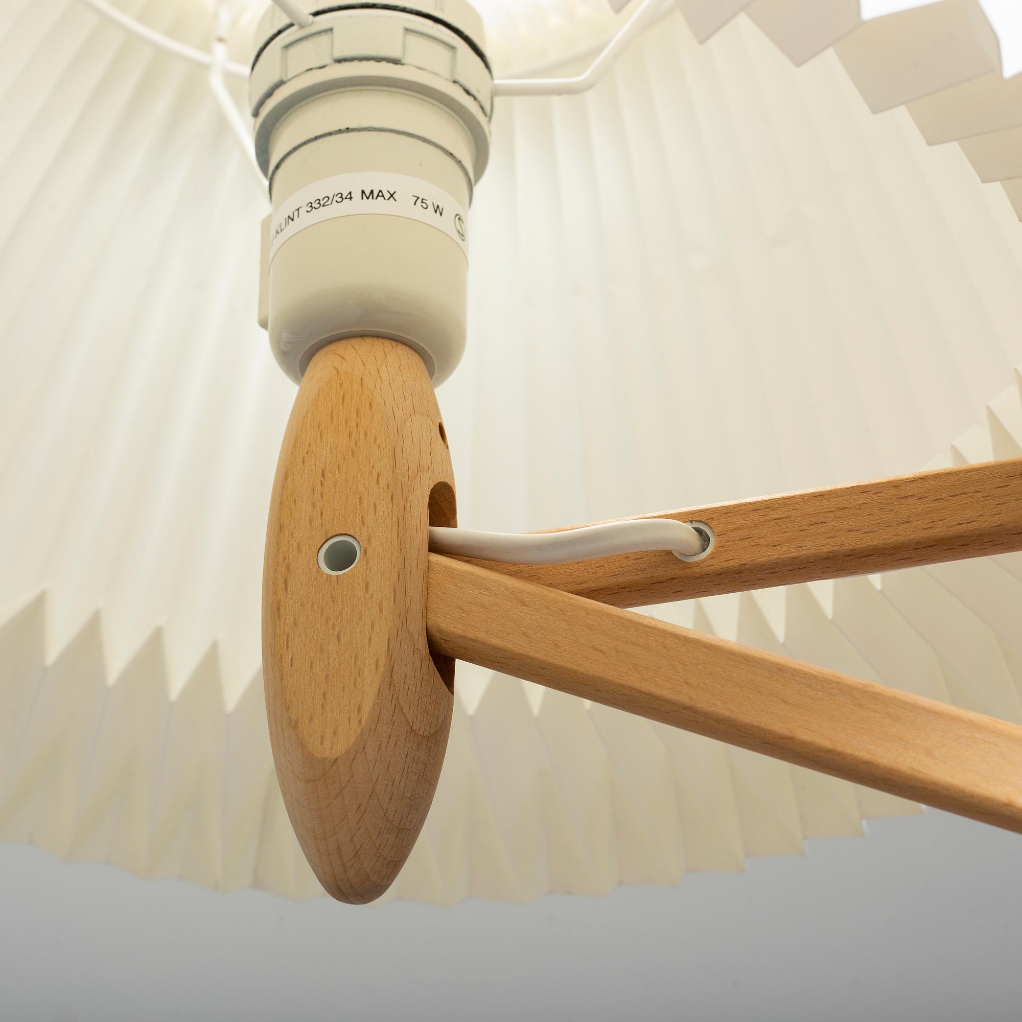 ERIK HANSEN, a model 223-2/17 wall lamp, Le Klint, Denmark.