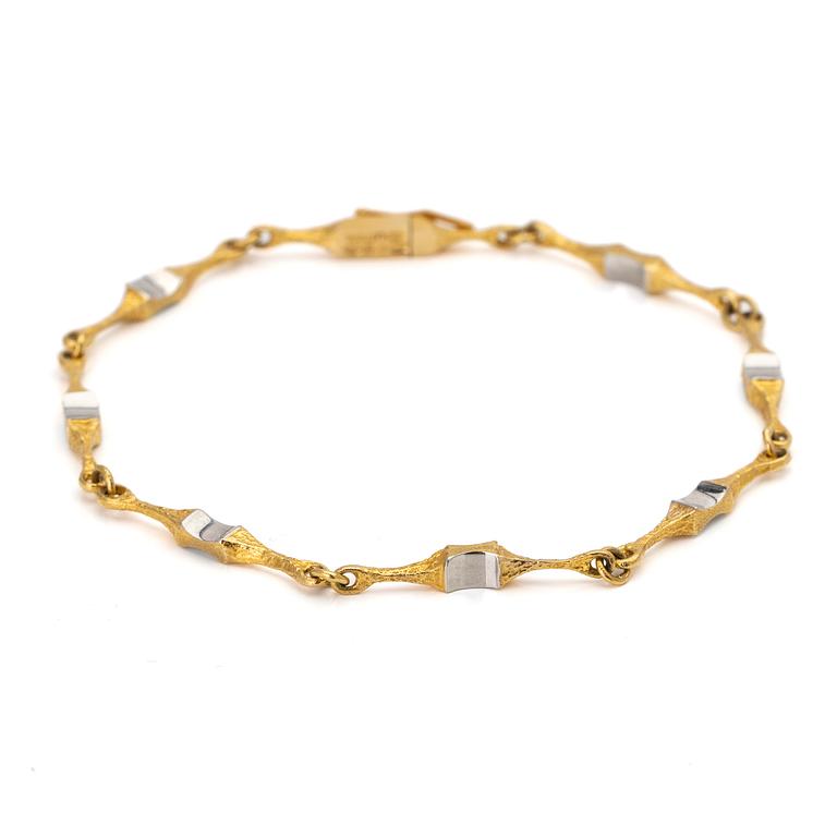 Björn Weckström, Bracelet, "Arabesque", 18K gold and platinum, Lapponia.