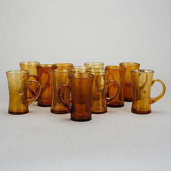 ÖLGLAS 12 st, Erik Höglund, Boda, 1950-60-tal.