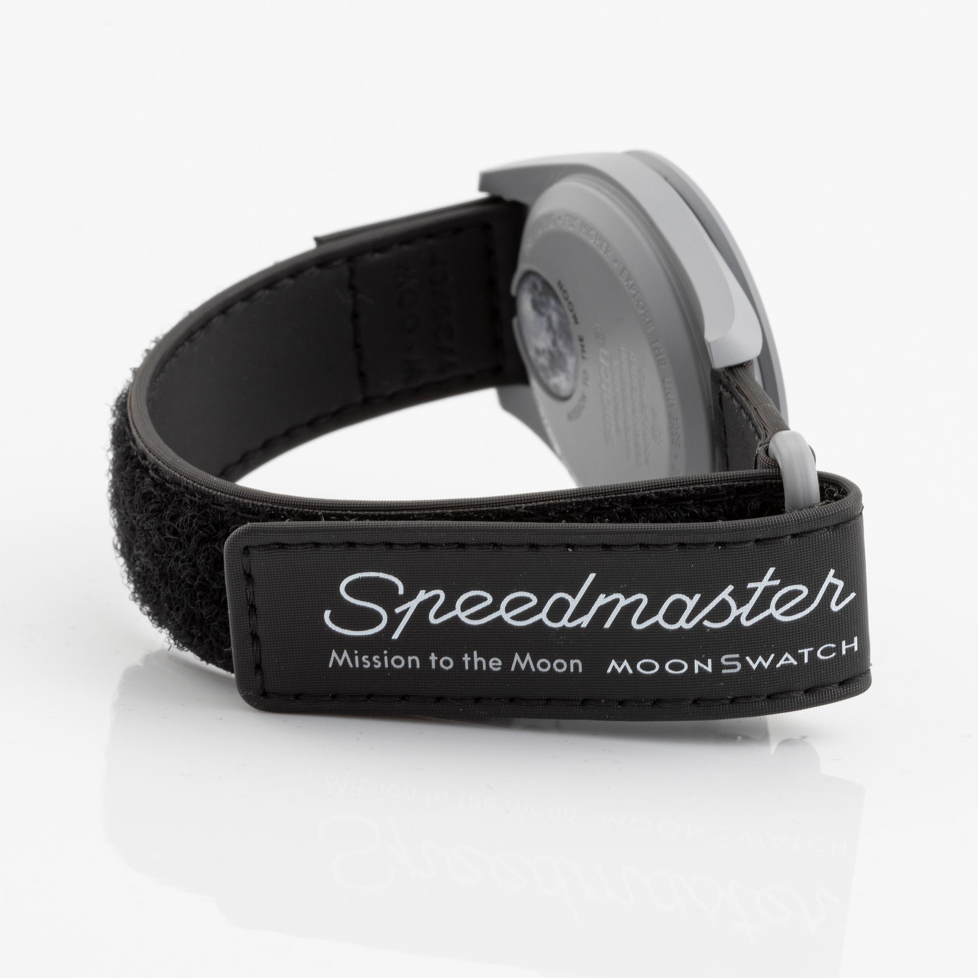 Swatch/Omega, MoonSwatch, Mission to the Moon, kronograf, armbandsur, 42 mm.