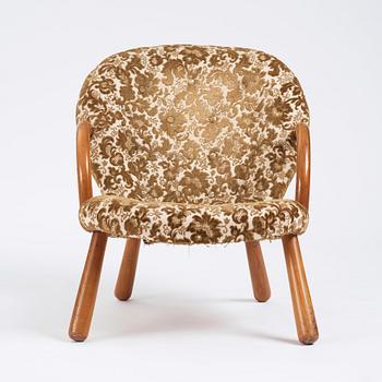 Swedish Modern, "Clam chair",  möjligen  Erik Eks Snickerifabrik, sannolikt 1950-tal.