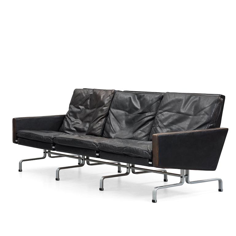 Poul Kjaerholm, soffa, PK31-3-sits, edition E Kold Christensen, Danmark.