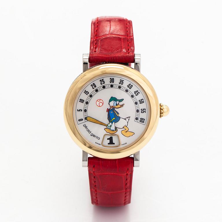 Gérald Genta, Retro Fantasy Disney, "Donald Duck", wristwatch, 34 mm.