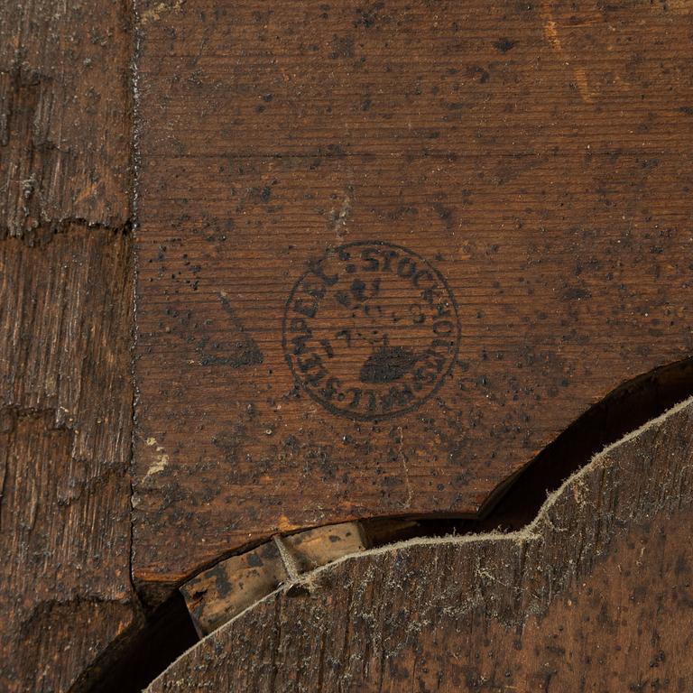 Spegel, stockholmsarbete i rokoko, 1700-talets mitt.