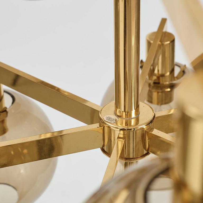 Hans-Agne Jakobsson, a chandelier model "T348/15", Hans-Agne Jakobsson AB, Markaryd 1960s-70s.