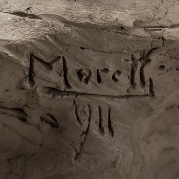 ALESSANDRO MORETTI, sculpture, clay. 1911.