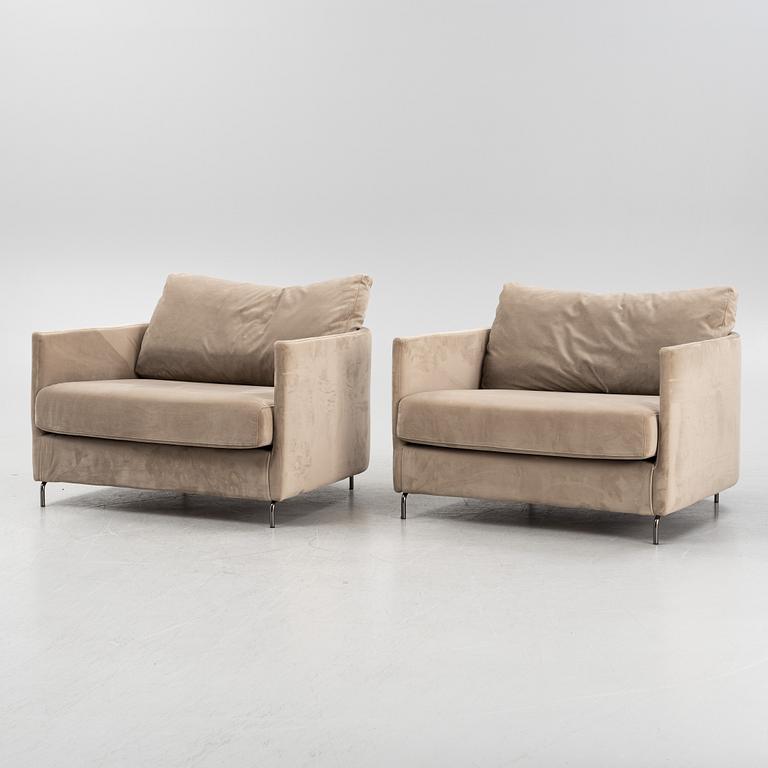 A pair of armchairs, 21st Century.