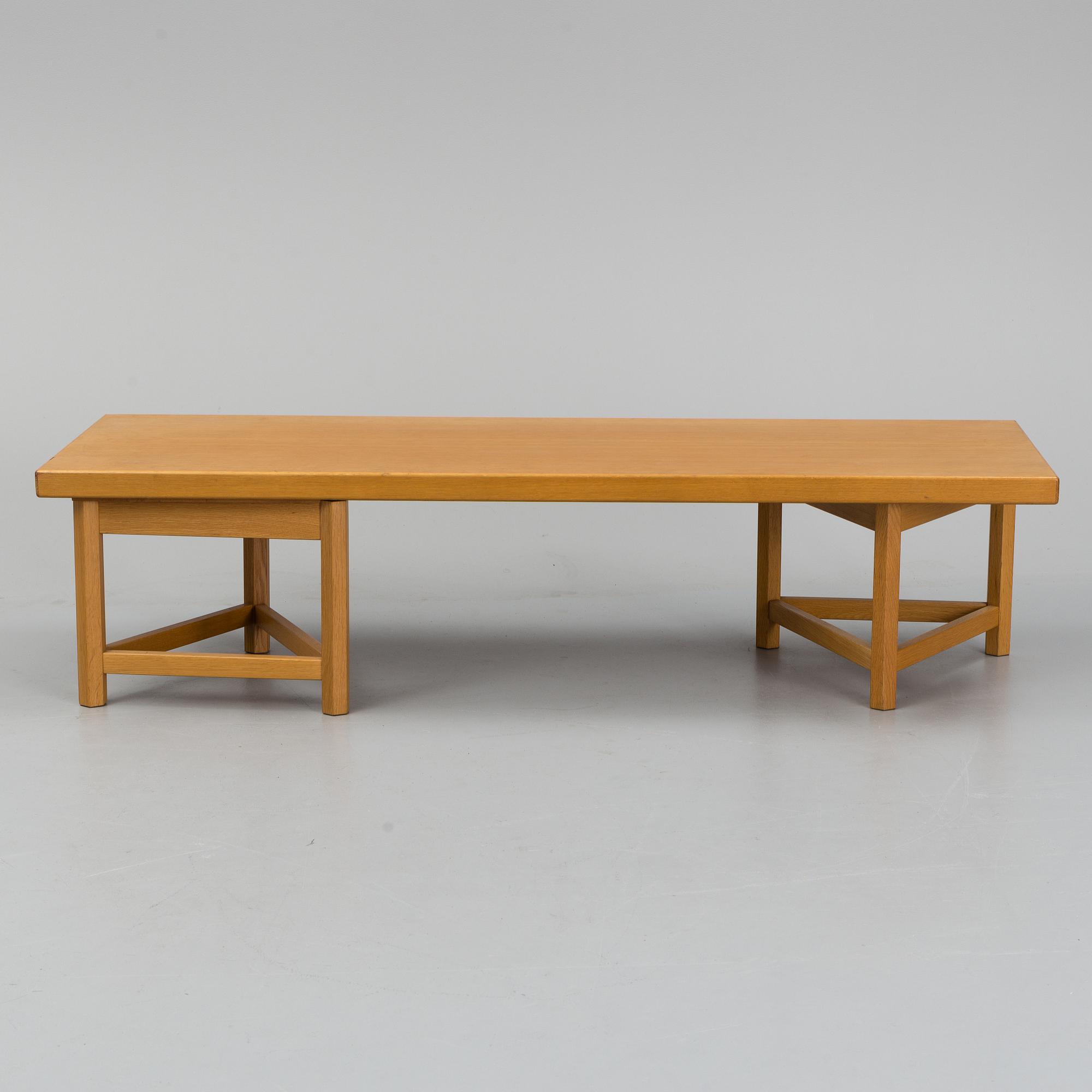 CARL GUSTAF HIORT AF ORNÄS, tillskriven. Bänk/bord, Gösta Westerberg AB, Stockholm, 1900-talets andra hälft.