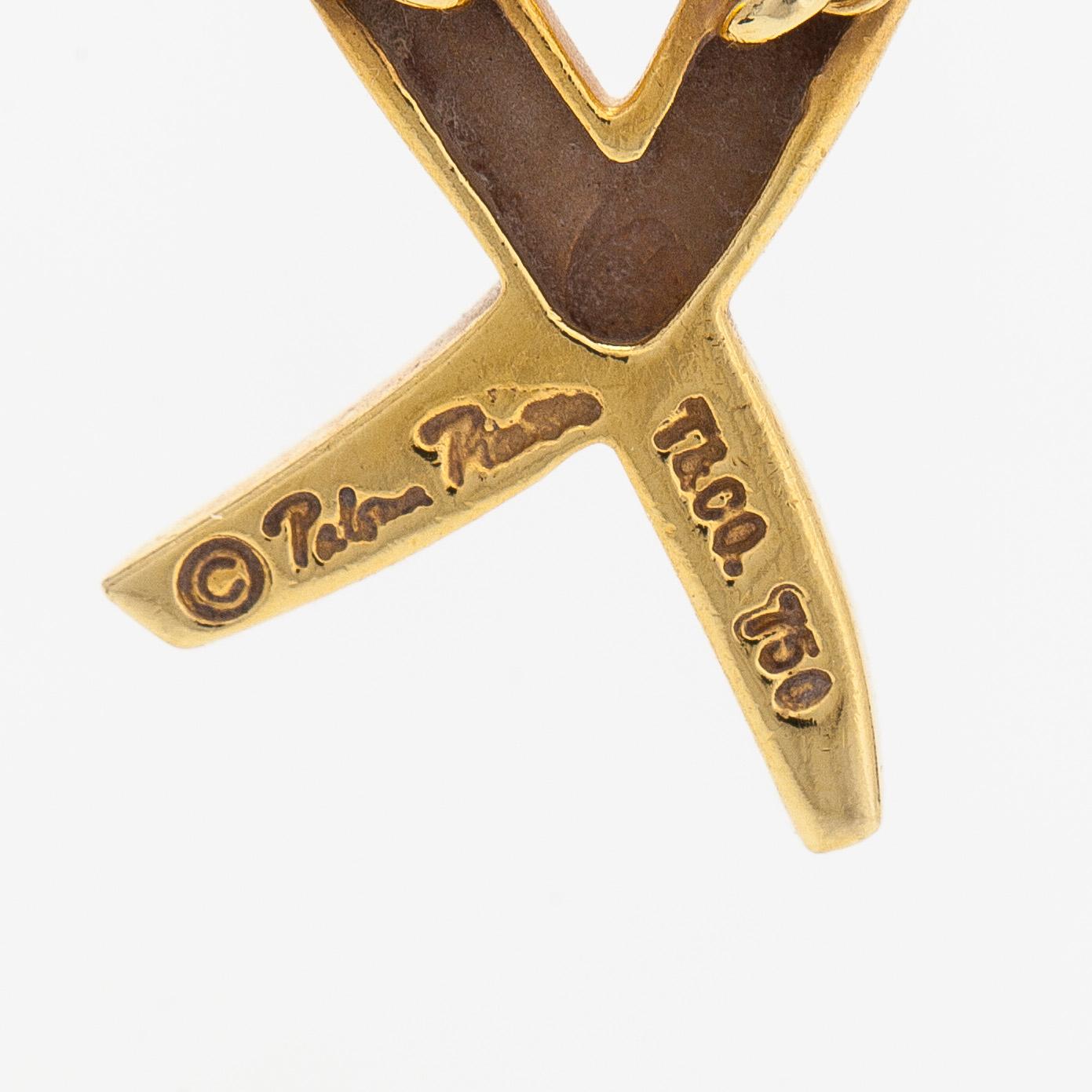 Tiffany & Co, Paloma Picasso, halsband, "X Kiss", 18K guld.