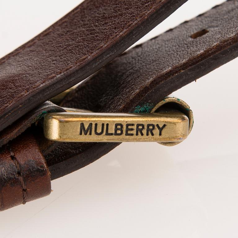 A Mulberry Bag in brown Congo leather and with brass details.