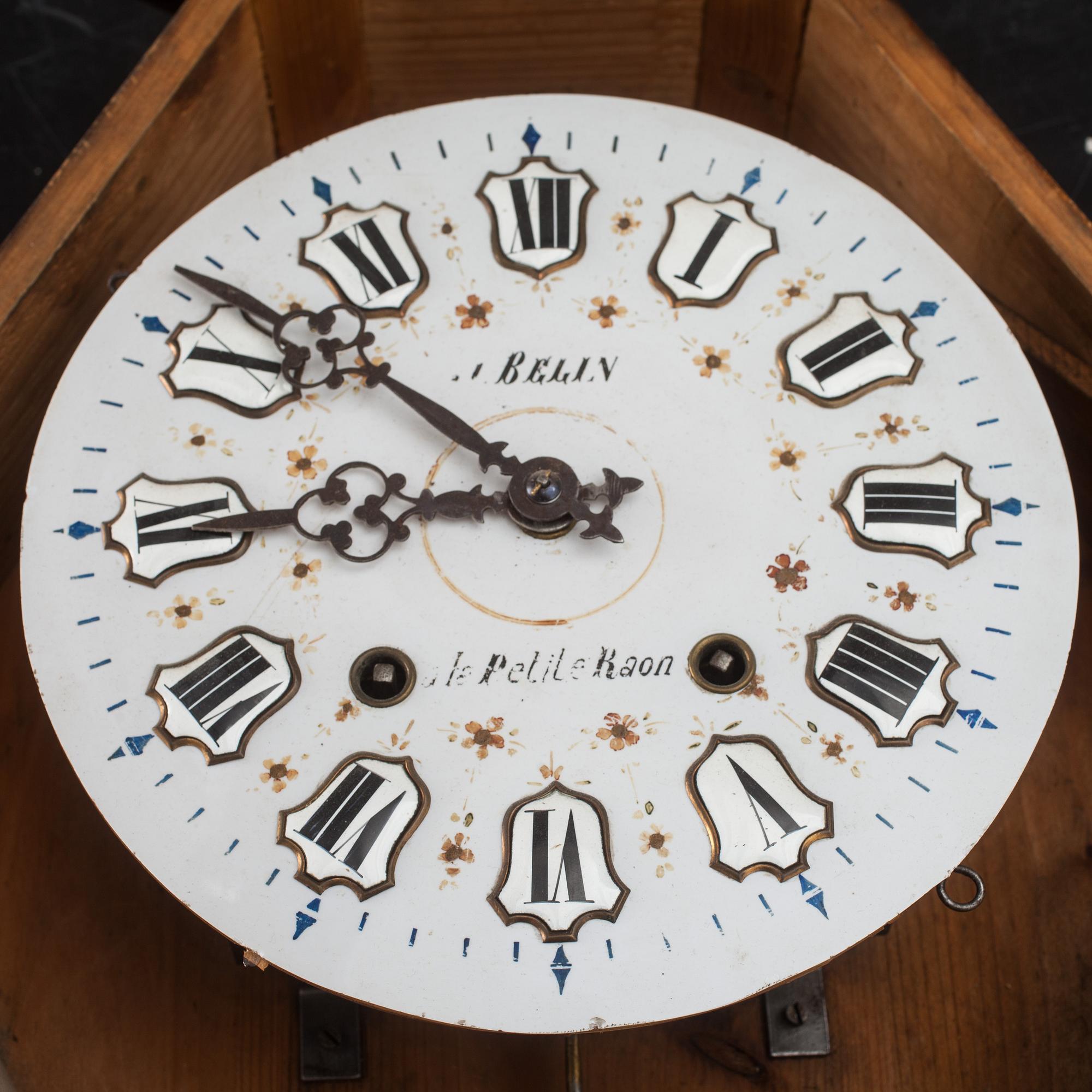 VÄGGPENDYL, s k Lejaklocka, omkr 1900.