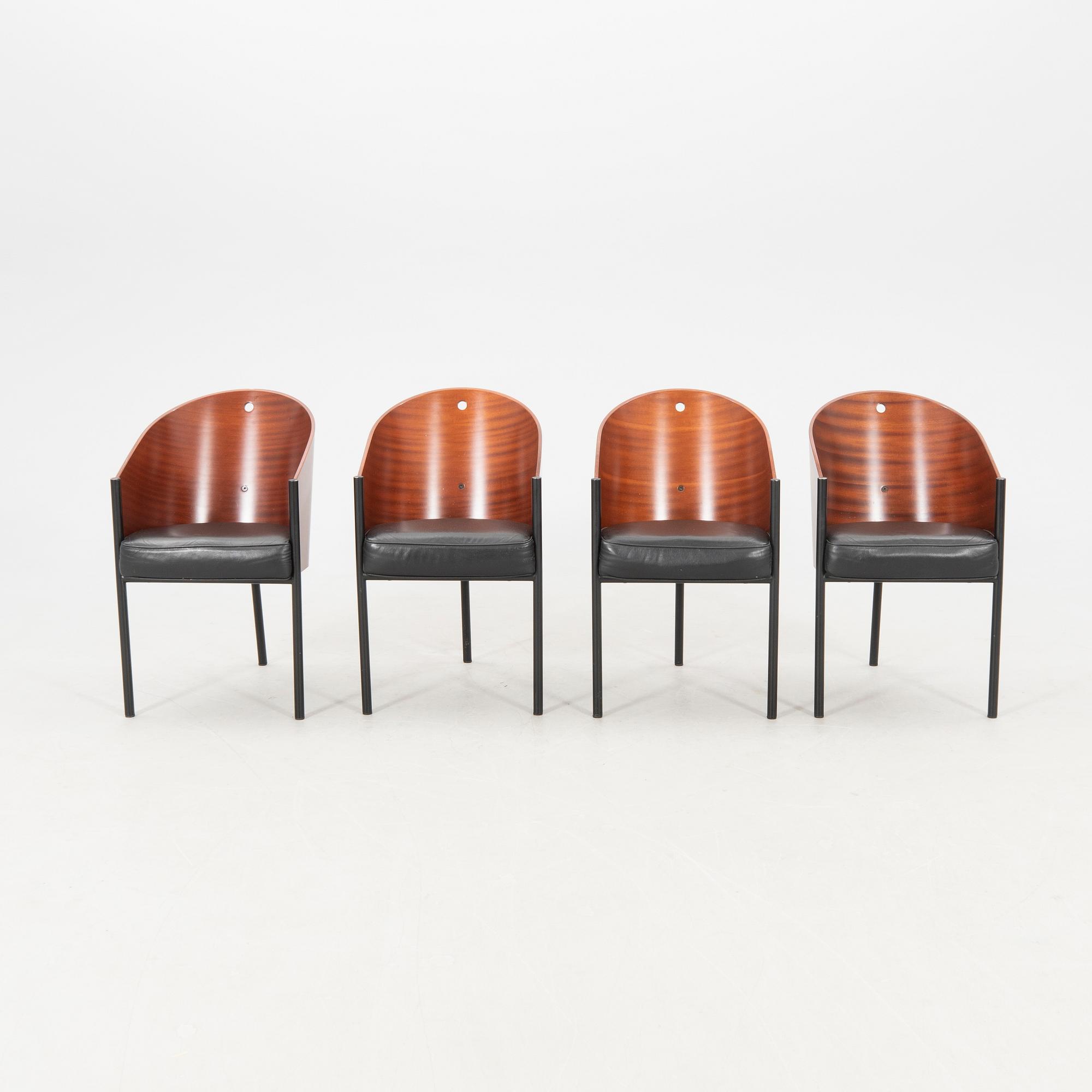 Philippe Starck, armchairs 8 pcs, "Costes", Aleph, Driade, Italy.