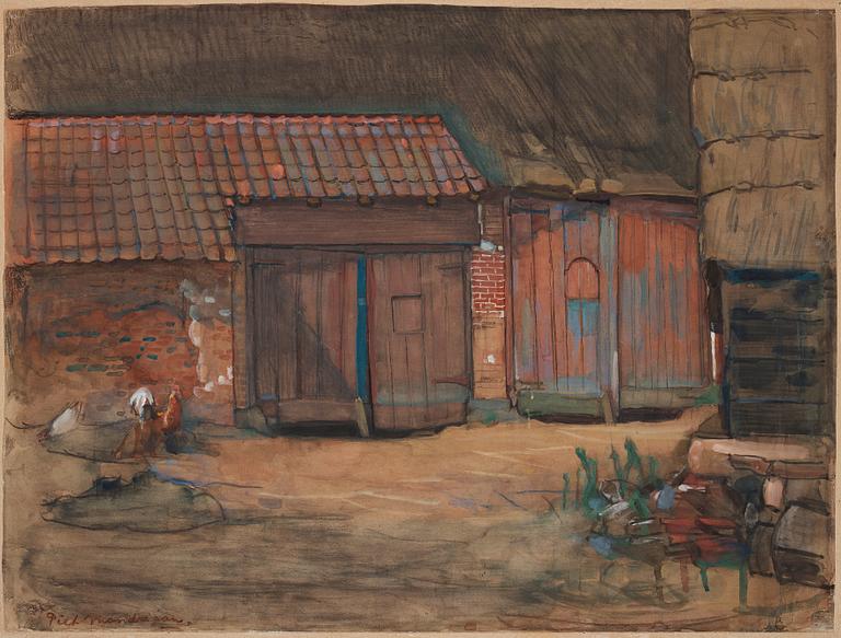 Piet Mondrian, Barn doors of a Brabant farm building.