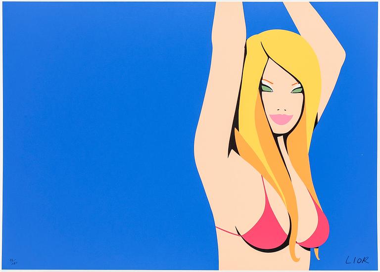 RON LIOR, mapp med 4 serigrafier, sign o numr 78/250.