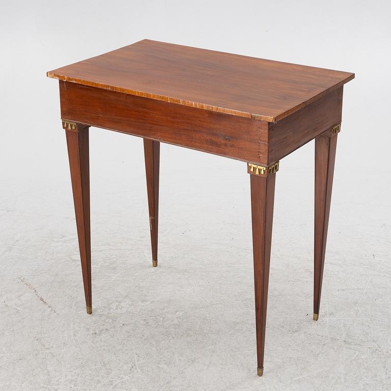 A gustavian style sewing table, 19th Century.