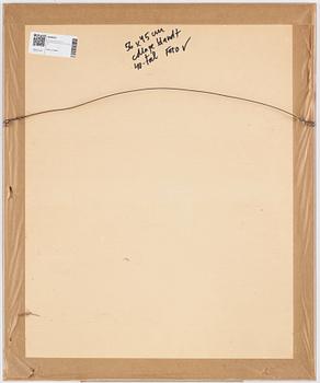 CO Hultén, gouache på tidningssida, signerad och utförd 1946.