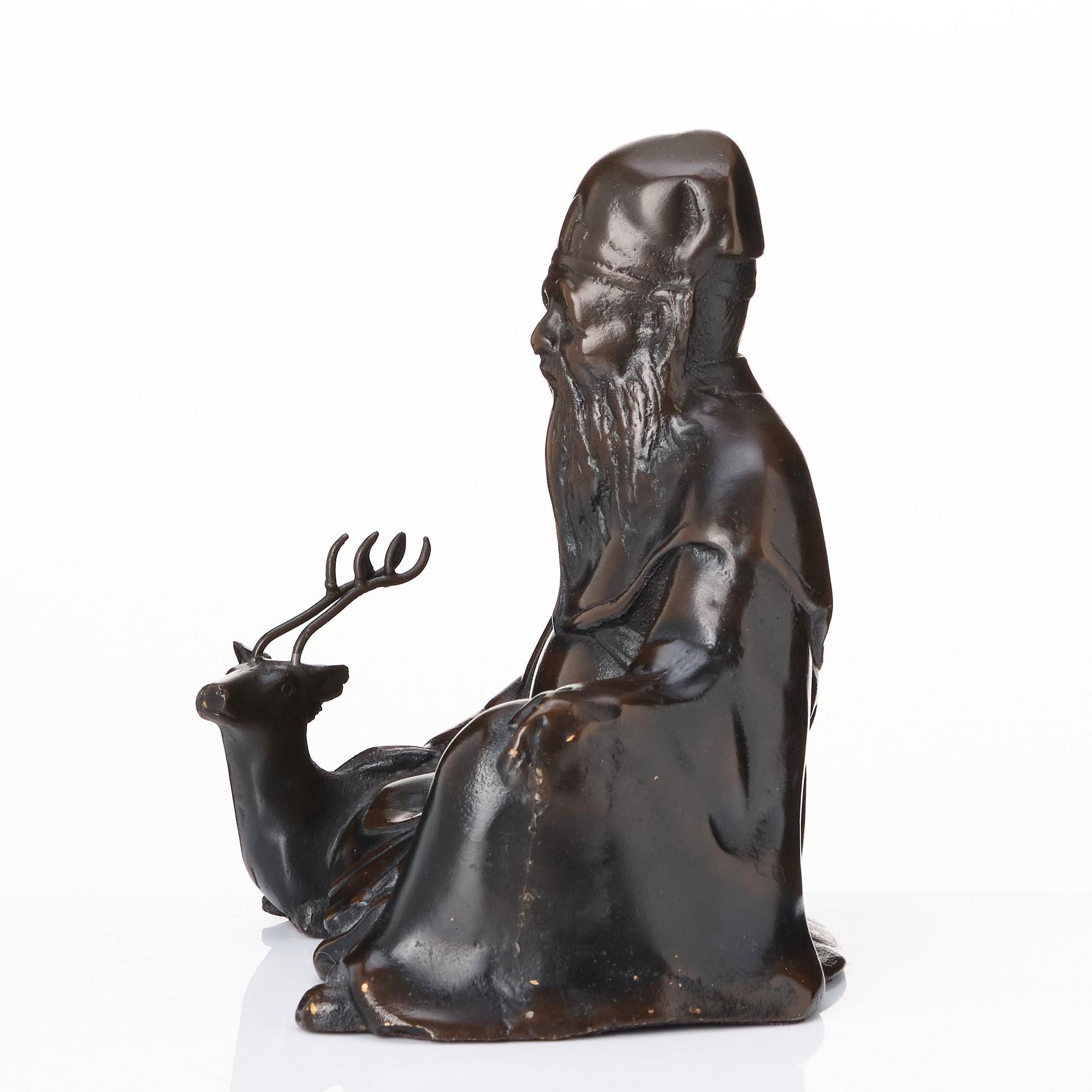 Skulptur, brons, omkring 1900.