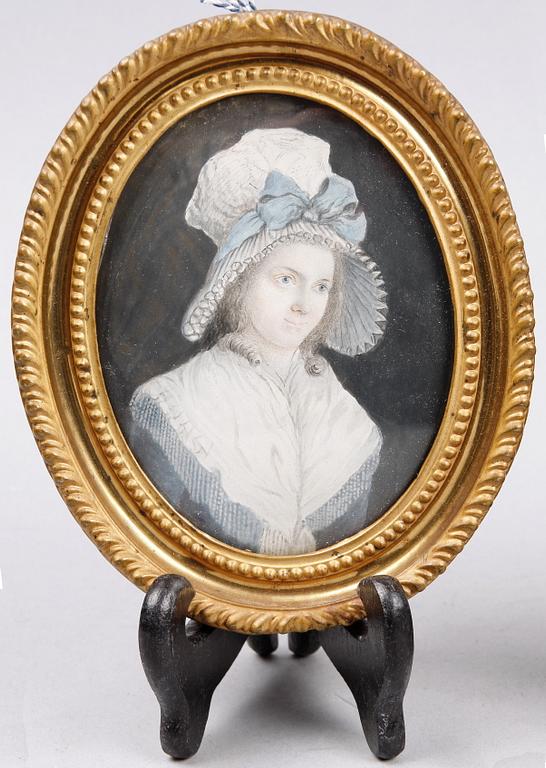 OKÄND KONSTNÄR, miniatyrer, ett par, 1700-tal.