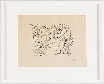 MAX PECHSTEIN, litografi, monogramsignerad.