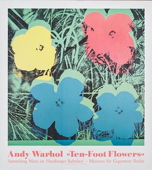 ANDY WARHOL, efter, utställningsaffischer, 2 st. 1900-talets slut.