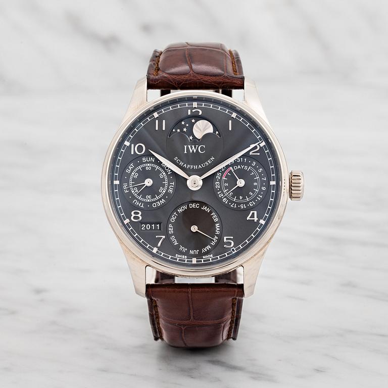 IWC, Schaffhausen, Portugieser, Perpetual Calendar, wristwatch, 42 mm,